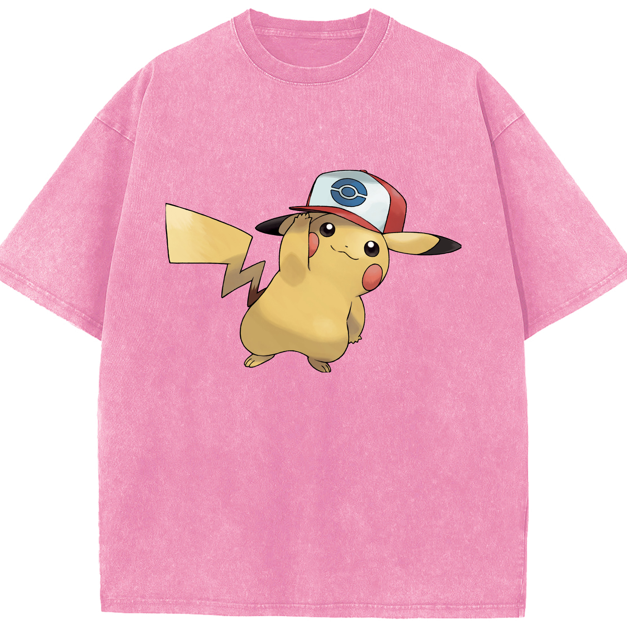 （画像用） ポケットモンスター Pokémon 綿100% ヴィンテージ風 半袖Tシャツ（フロントプリント）